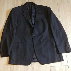 Ermenegildo Zegna Black 1 Button Blazer 44 L